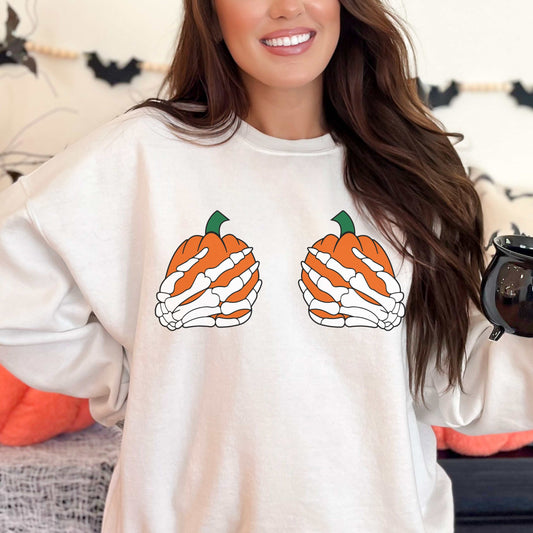 Pumpkin hands Tshirt transfer -ss