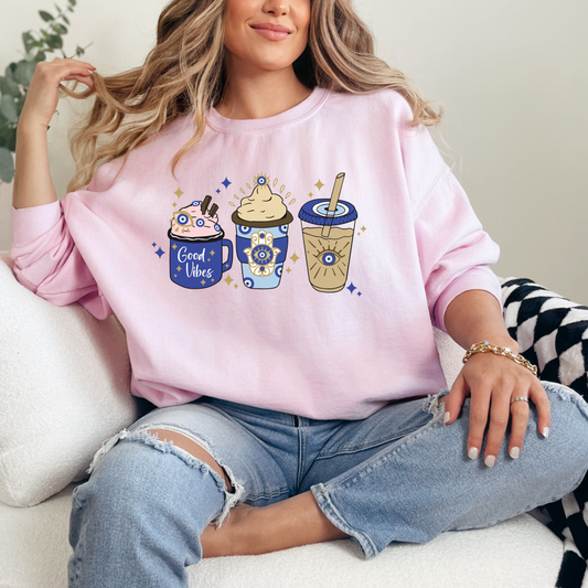 Evil Eye drinks crewneck