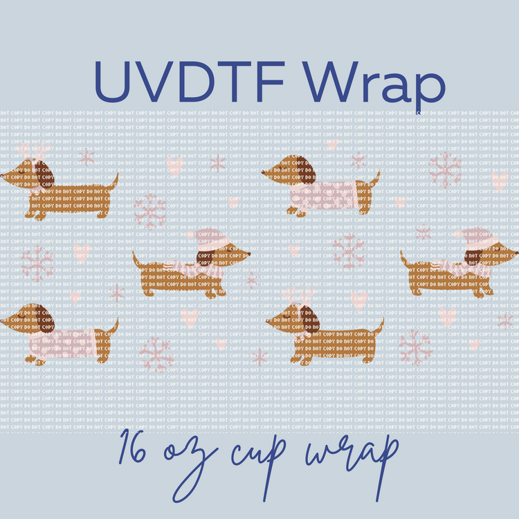 Pink Pups - Cup Wrap Transfer