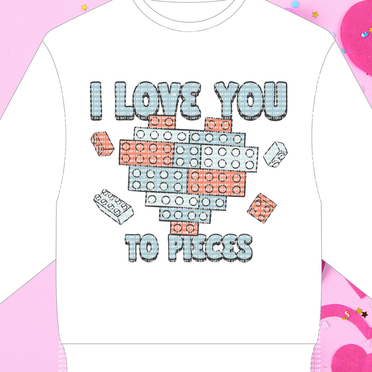 Love Pieces HTV Transfer