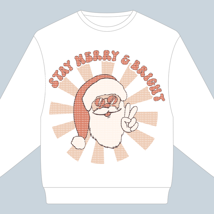 Stay Merry and Bright - HTV transfer