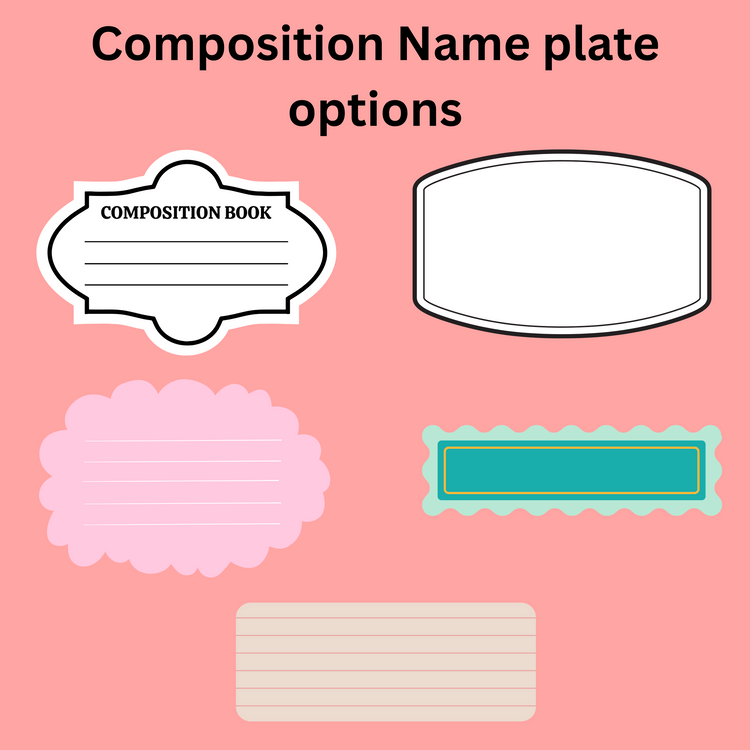 Personalized Composition Notebook – Custom Name Notebook for School, Teacher Gift, Student Gift, Cute Back to School Supplies