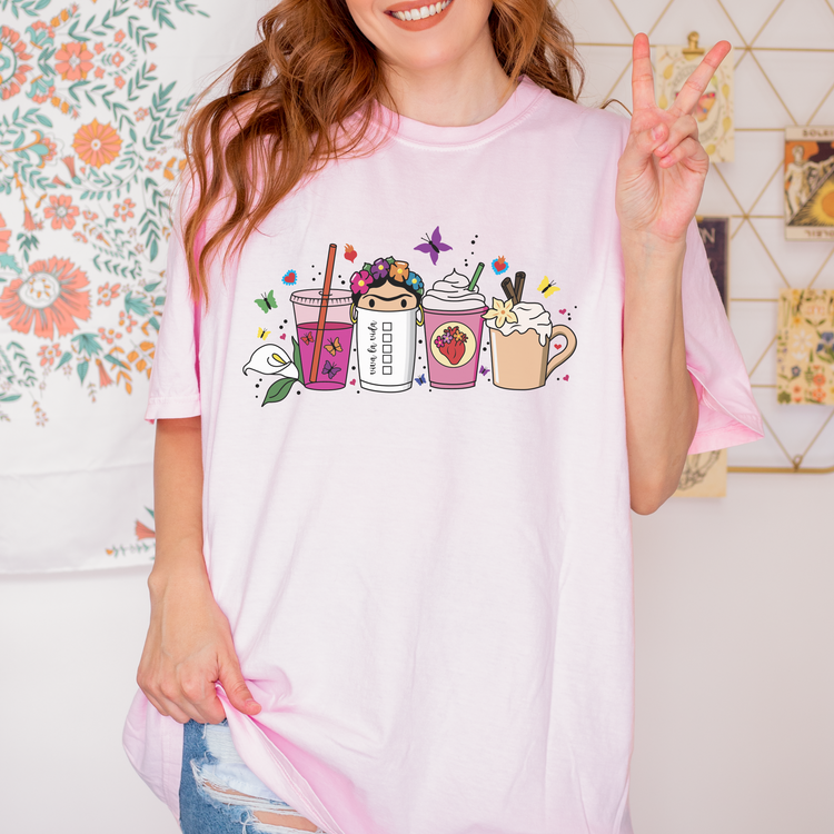 Pink drinks tshirt