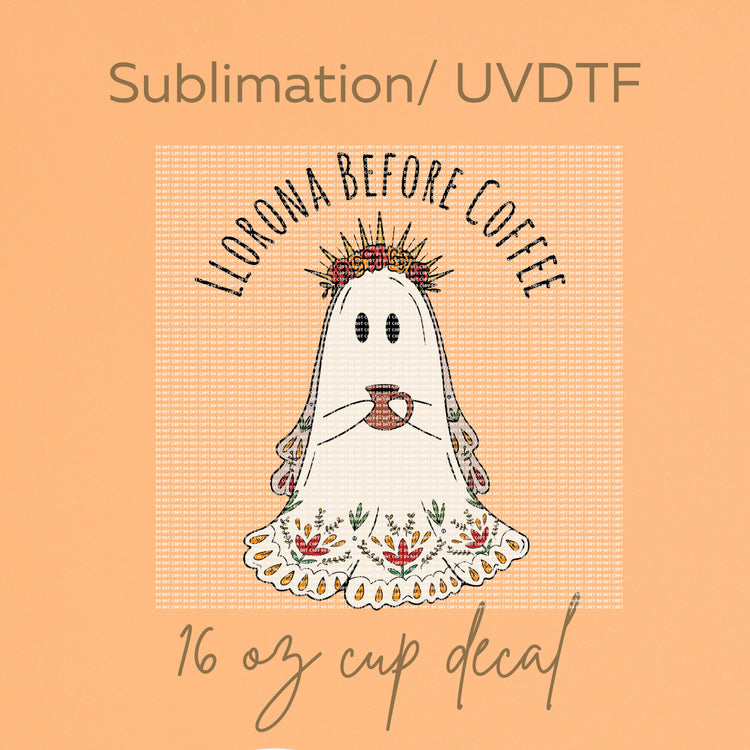 Llorona decal transfer