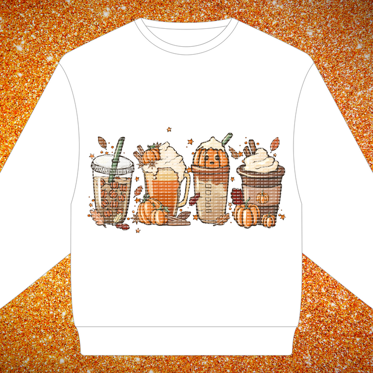 Fall drinks tshirt Transfer - ss