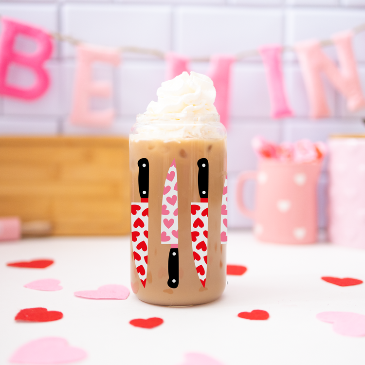 Pink knife 16 oz F cup
