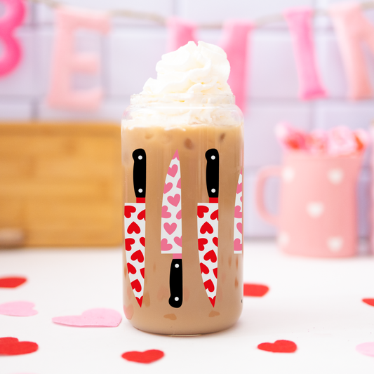 Pink knife 16 oz F cup