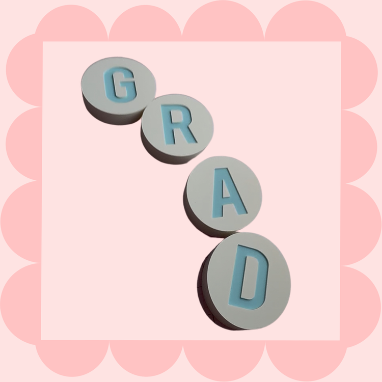 3D Printed Letter beads