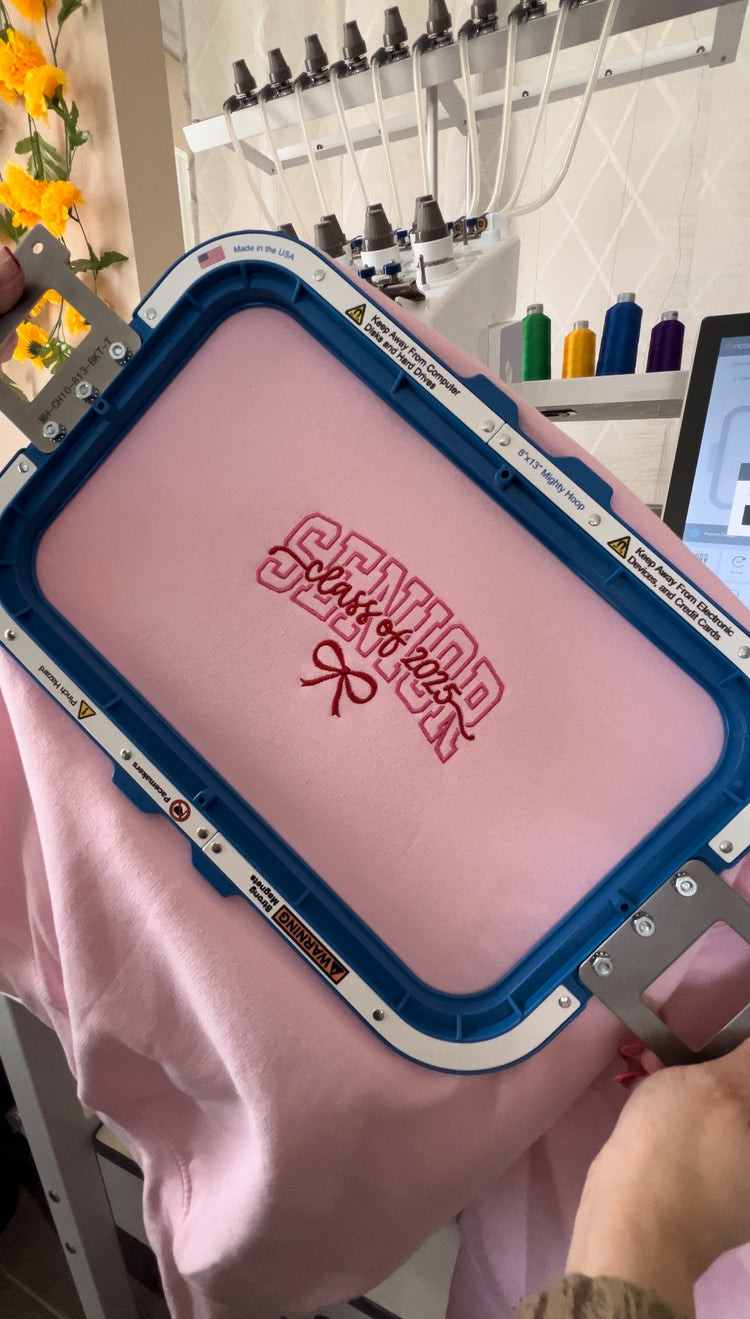 Senior 2025 Embroidery Crewneck