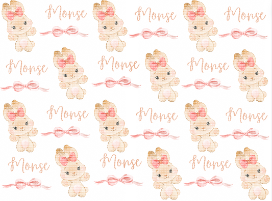 Bunny Custom Name blanket