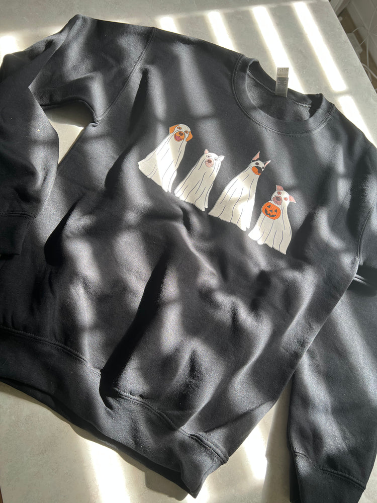 Pup spooky season sweater
