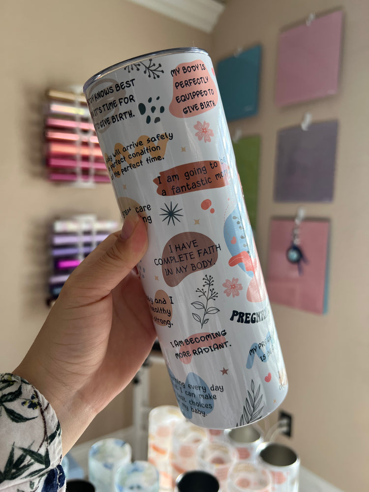 20 oz Sublimation White tumbler