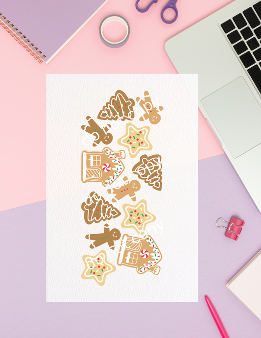 Ginger bread sublimation transfer