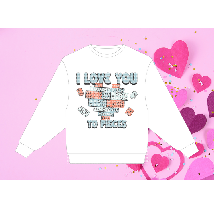 Love Pieces HTV Transfer