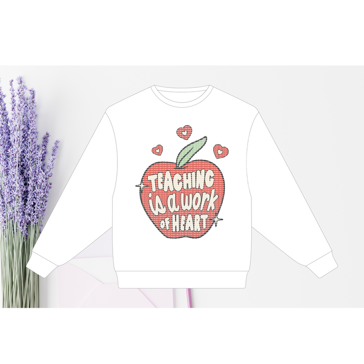 Teacher apple love HTV Transfer