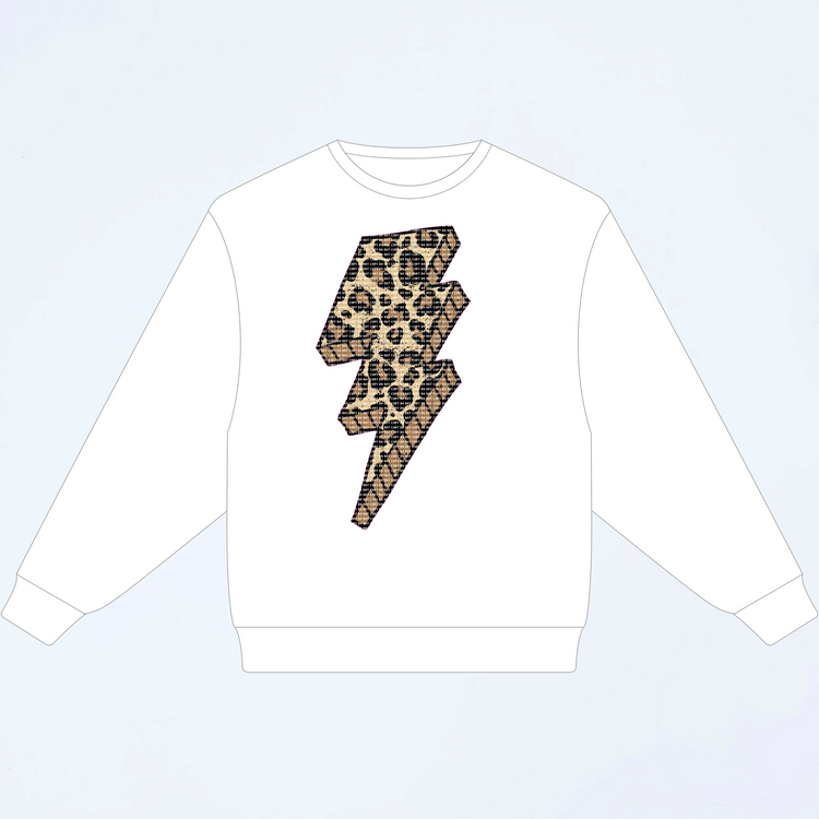Leopard Bolt HTV transfer