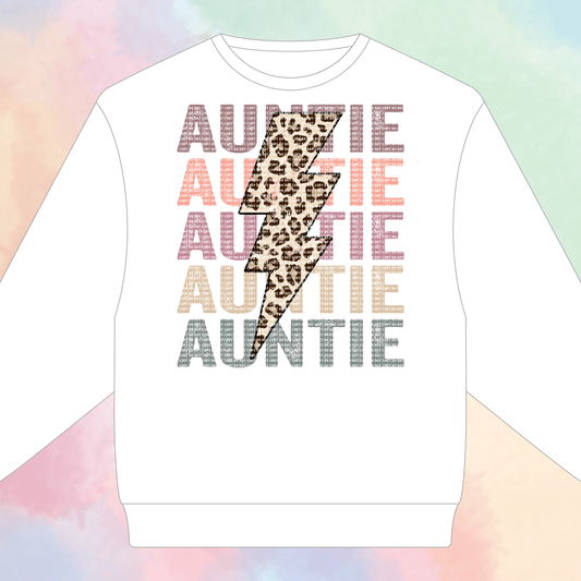 Auntie Leopard Bolt Transfer - MDT