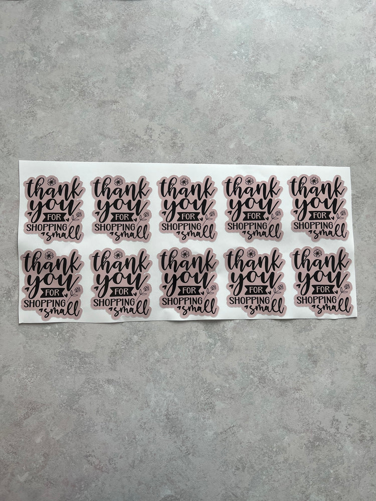 Thank you stickers