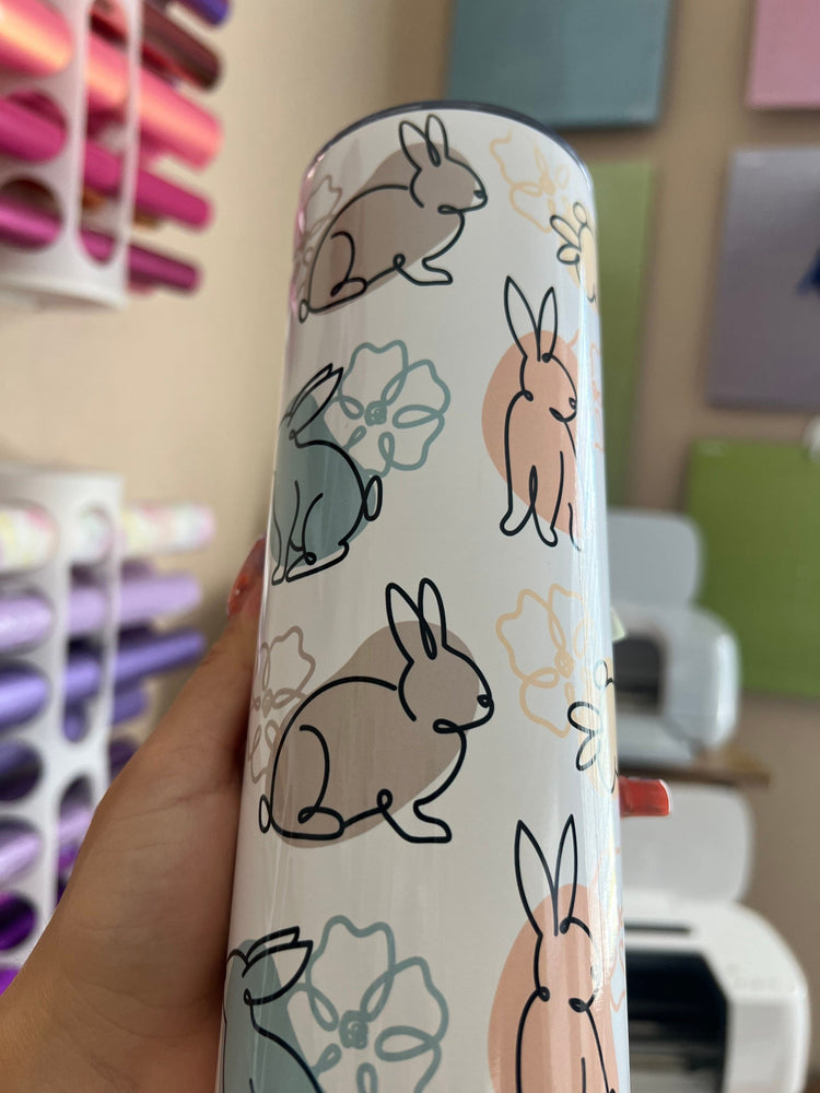 Bunny 20 oz straight white Cup