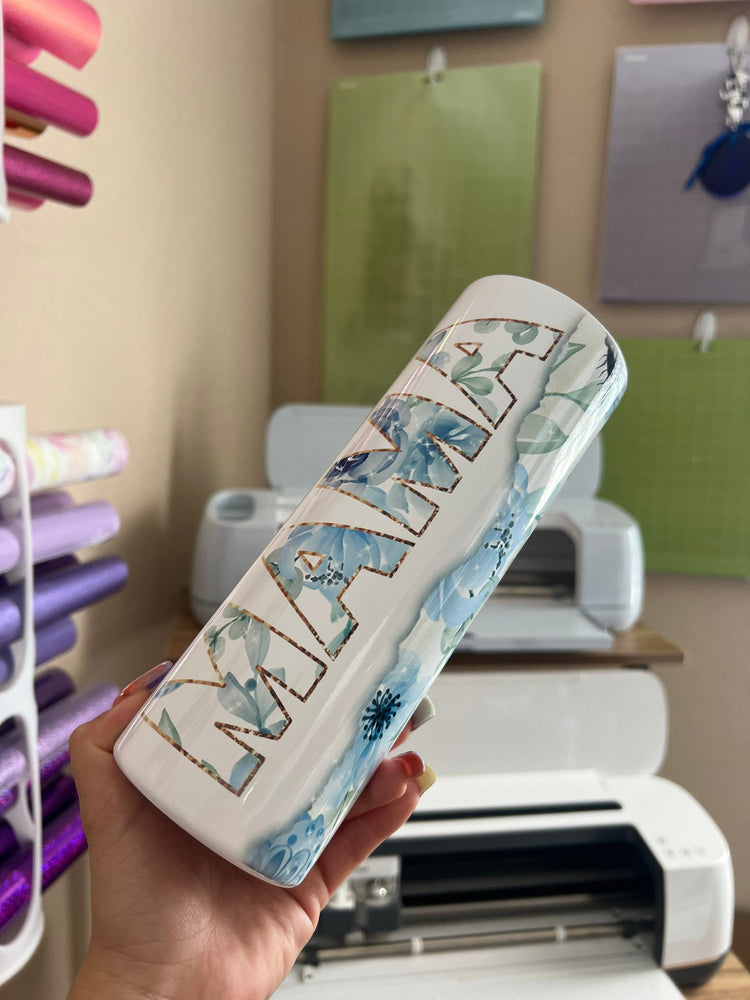 Mama 20 oz straight white Cup