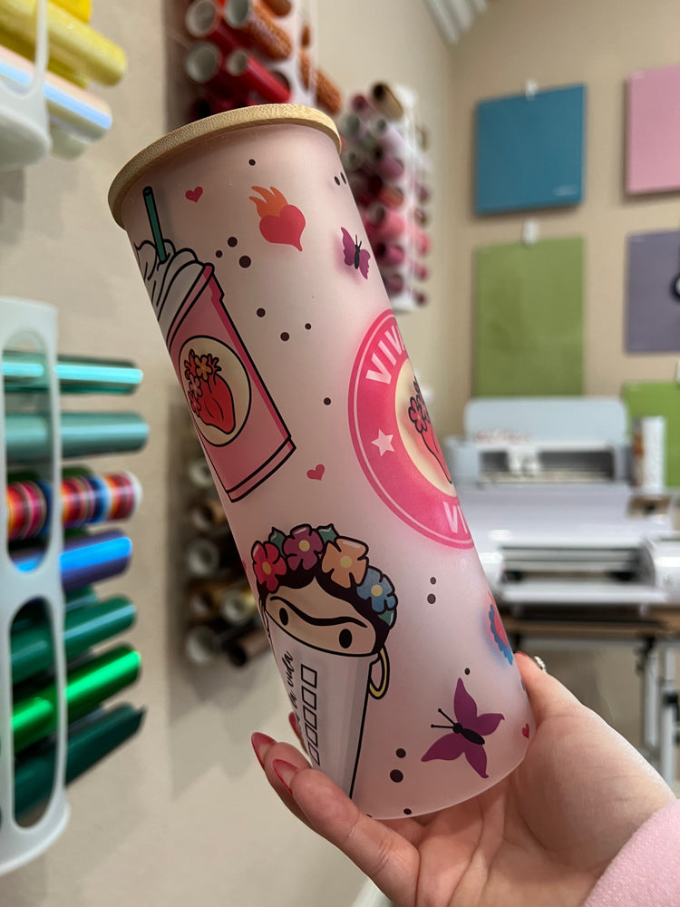 Viva La Vida 25 oz frosted cup