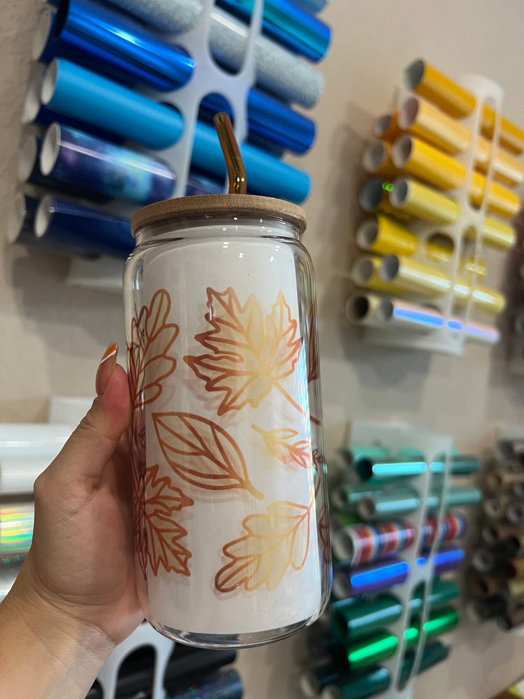 Fall leaf fading cup -Clear