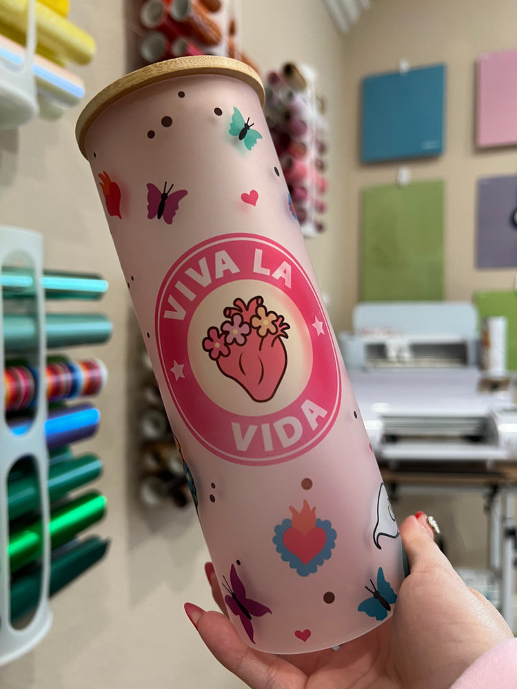Viva La Vida 25 oz frosted cup