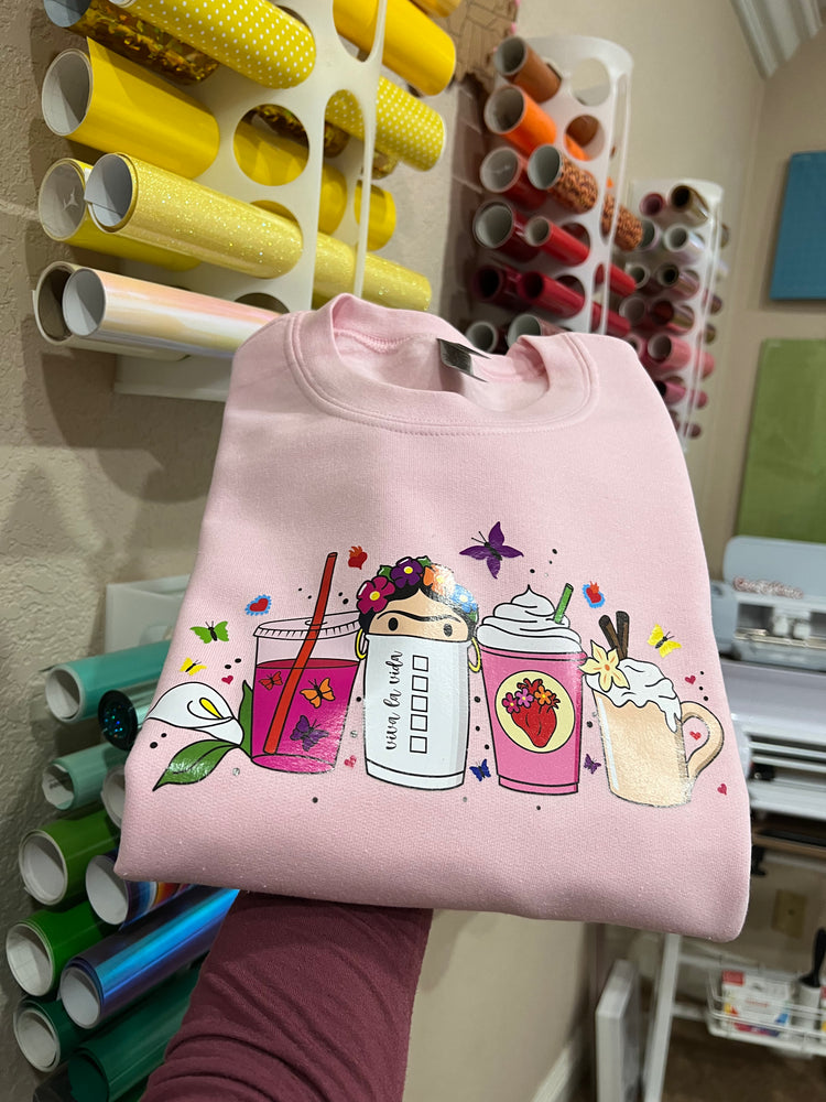 Pink drinks sweater