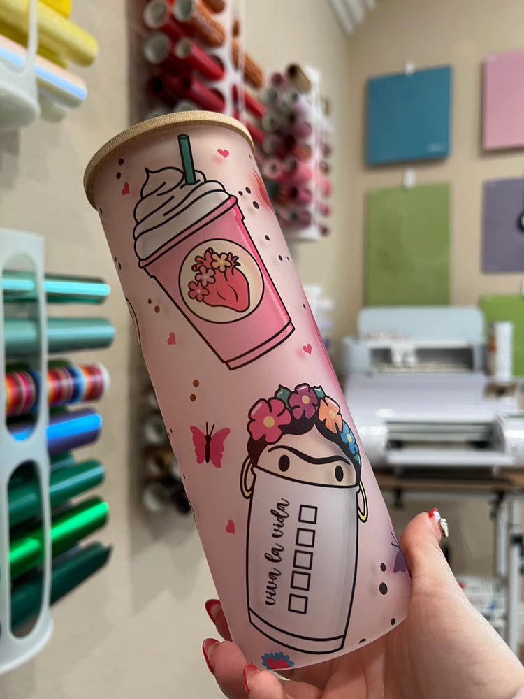 Viva La Vida 25 oz frosted cup