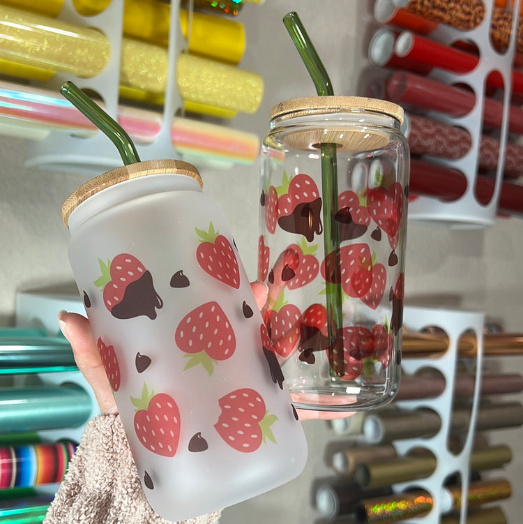 Chocolate covered Strawberry 16 oz cup