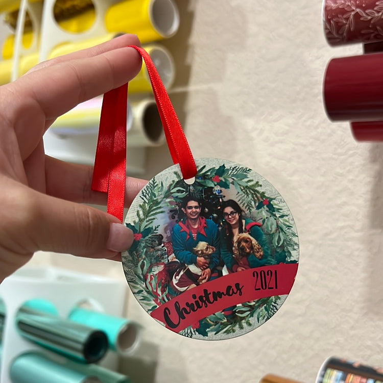 Green Wreath Christmas Ornament
