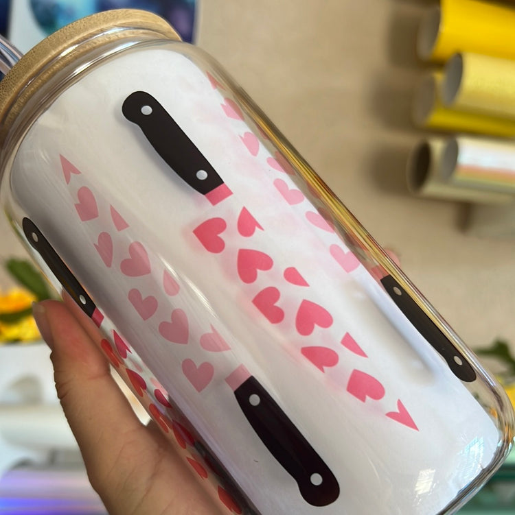 Pink knife 16 oz F cup