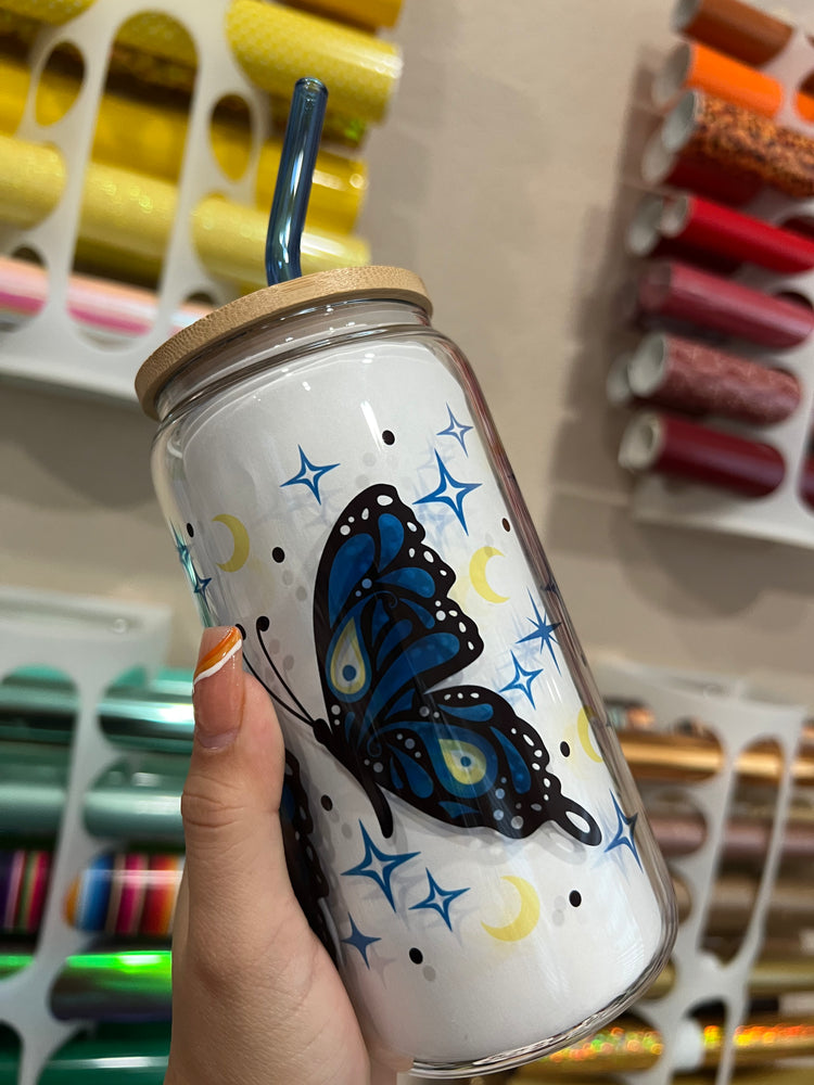 Butterfly Evil Eye 16 oz Cup