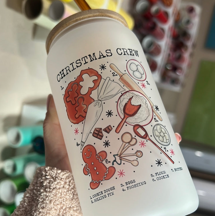 Christmas crew 16 oz cup