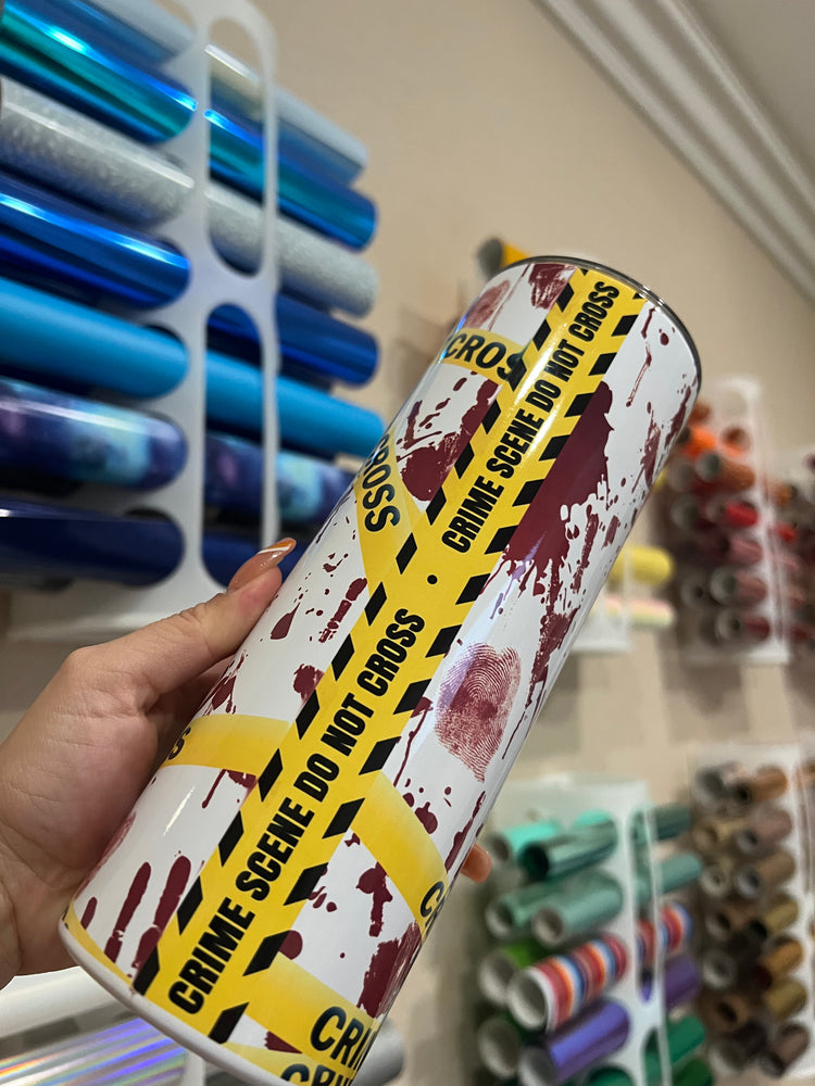True crime drink 20 oz straight white Cup
