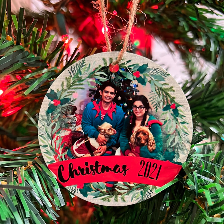Green Wreath Christmas Ornament