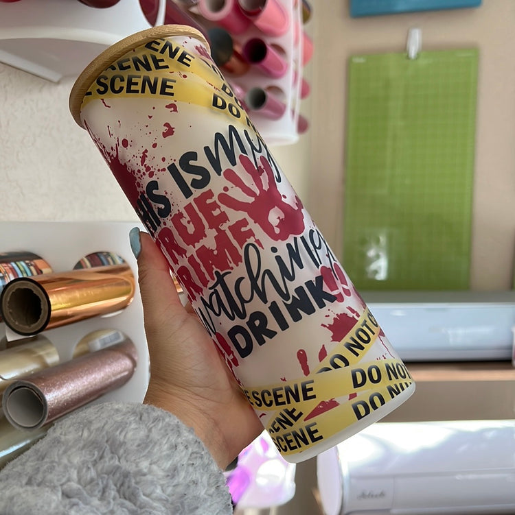 True crime 25 oz frosted Cup
