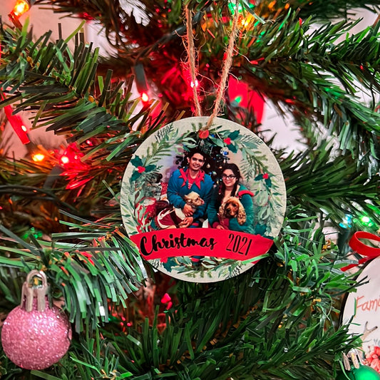 Green Wreath Christmas Ornament