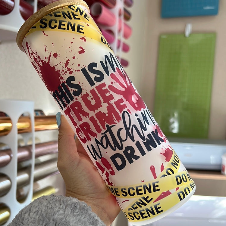 True crime 25 oz frosted Cup