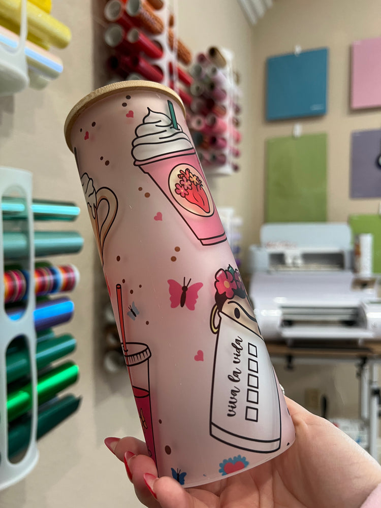 Viva La Vida 25 oz frosted cup