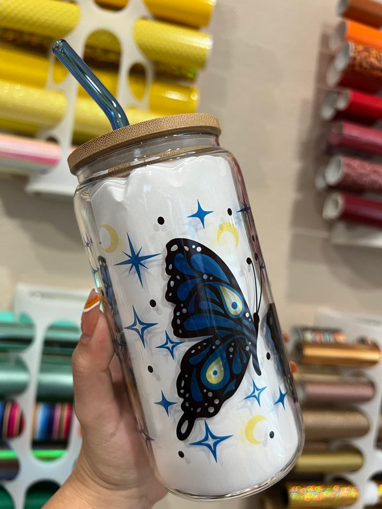 Butterfly Evil Eye 16 oz Cup