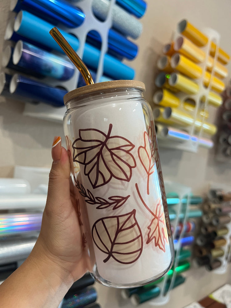 Fall leaf fading cup -Clear
