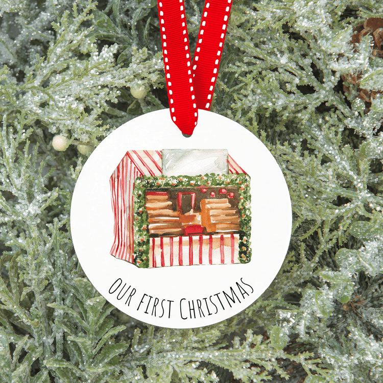 Our first home/family Custom Ornament