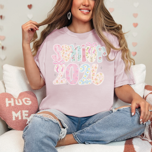 Senior 2026 Coquette T shirt