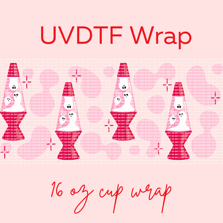 Pink lava lamp UVDTF Wrap