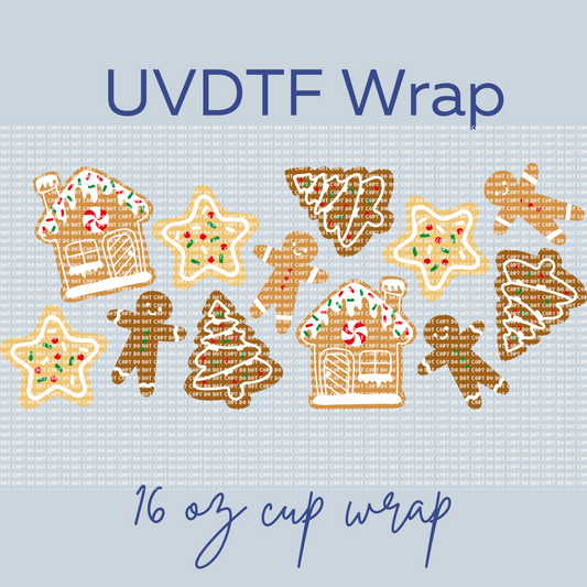 Ginger Bread house - Cup Wrap Transfer
