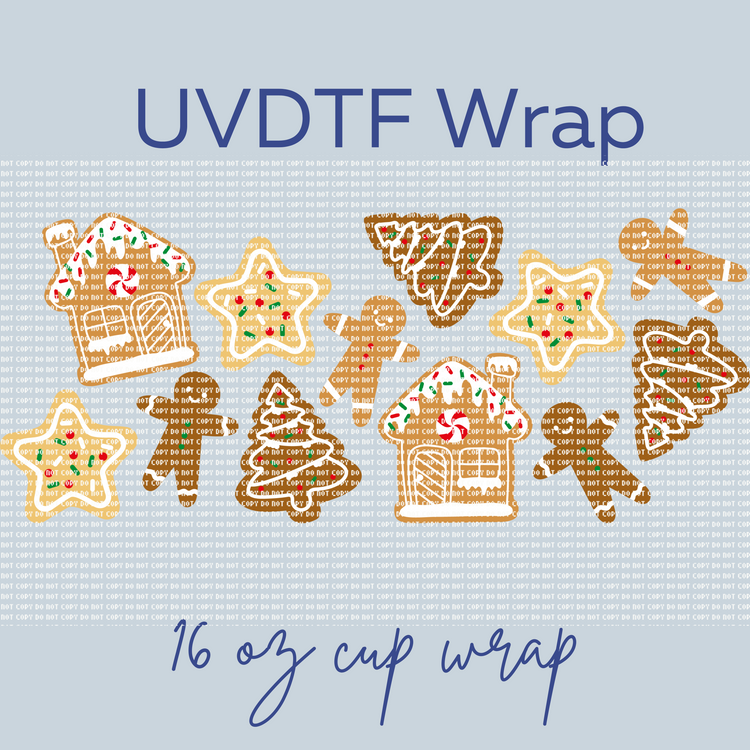 Ginger Bread house - Cup Wrap Transfer