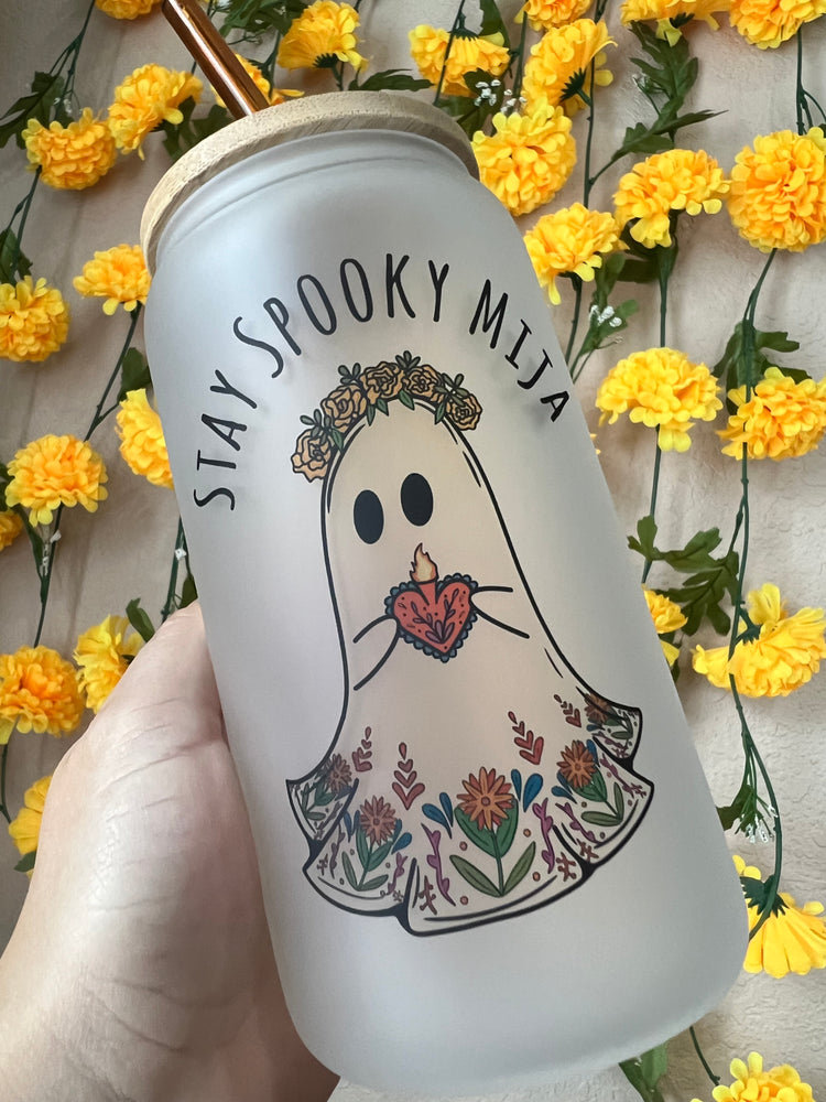 Stay spooky mija 16 oz frosted cup