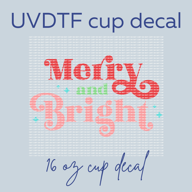 Merry and Bright - Cup Wrap Transfer
