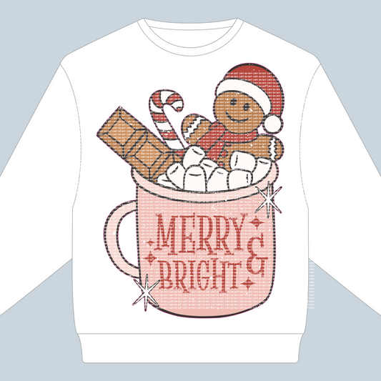 Merry & Bright - HTV transfer